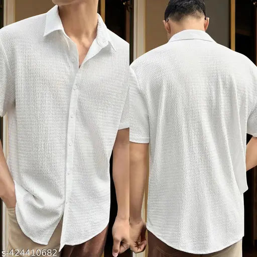 قميص رجالي مستورد من قماش البوب كورن
