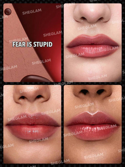 مجموعة روج ومحدد شفاه كلاسيكي (2×1) من مجموعة Monroe X SHEGLAM