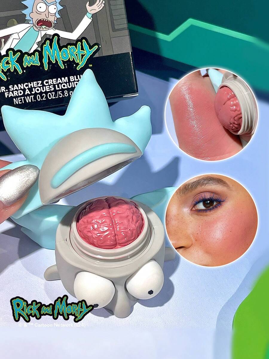 بلاشر كريمي Mr. Sanchez على شكل دماغ ريك من مجموعة Rick and Morty X SHEGLAM