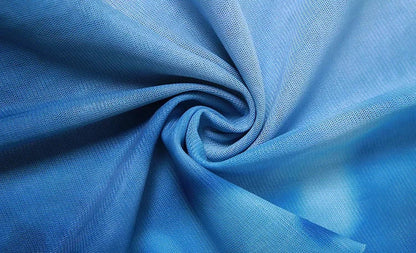 جمبسوت شبكي بتصميم تجريدي متدرج الألوان من Shein