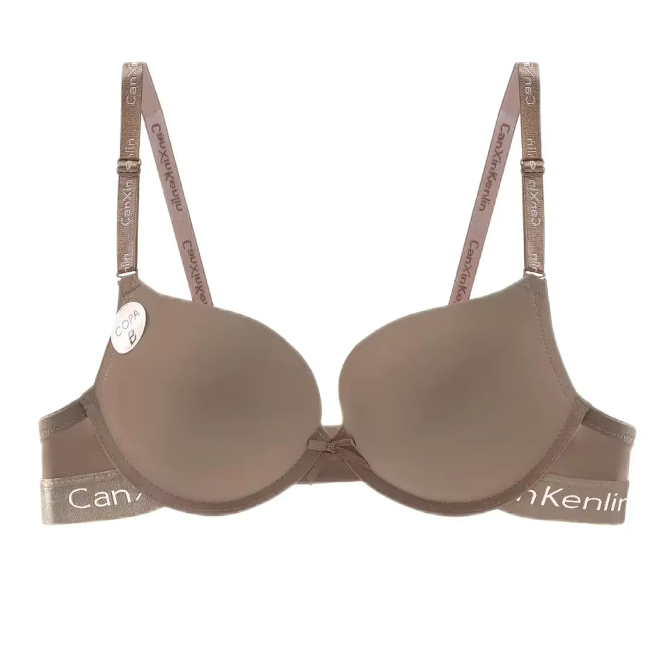 حمالة صدر نسائية لامعة بدون درزات مع قسم رفيع