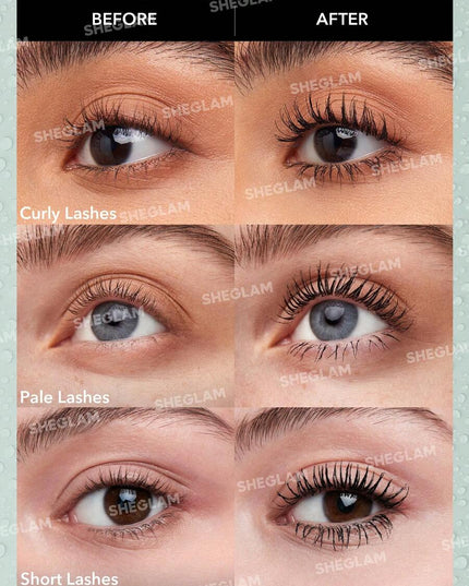 ماسكارا All-In-One (2×1) لتكثيف وتطويل الرموش مقاومة للماء من شيجلام