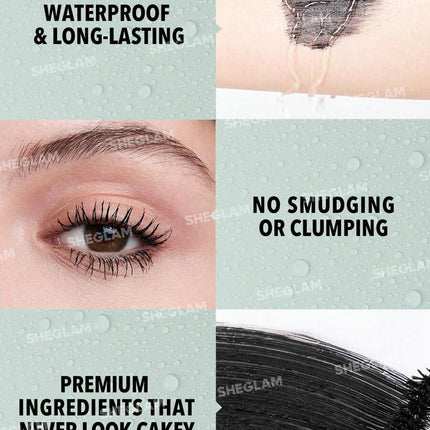 ماسكارا All-In-One (2×1) لتكثيف وتطويل الرموش مقاومة للماء من شيجلام