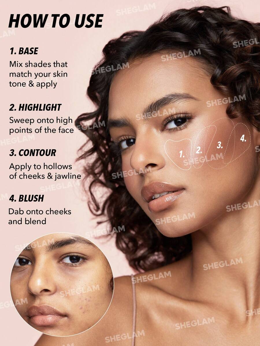 باليت All About That Face متعددة الاستخدامات بدرجة Mocha Sculpt من شيجلام