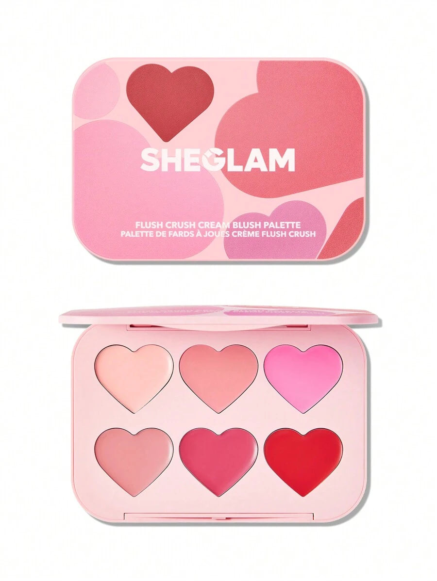 باليت بلاشر كريمي Flush Crush بلون Blushing Bouquet (6 درجات) من شيجلام