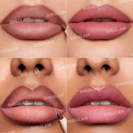 روج وقلم تحديد شفاه من مجموعة Glam 101 من شيجلام