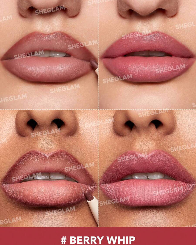 روج وقلم تحديد شفاه من مجموعة Glam 101 من شيجلام