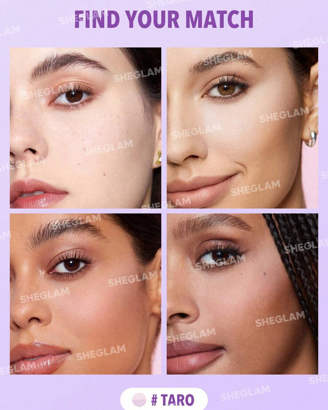 بودرة تثبيت مكياج Insta-Ready مزدوجة للوجه وتحت العينين لون Taro من شيجلام