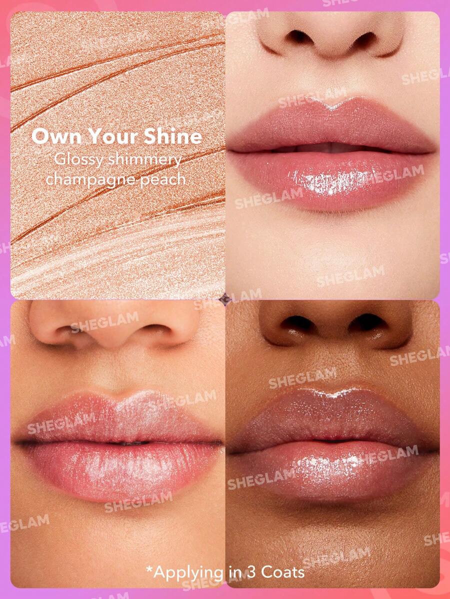 روج Mirror Kiss  بلمسة نهائية فائقة اللمعان من شيجلام
