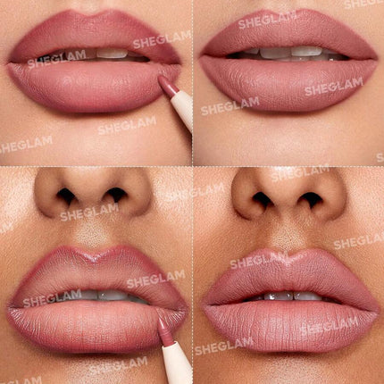روج وقلم تحديد شفاه من مجموعة Glam 101 من شيجلام