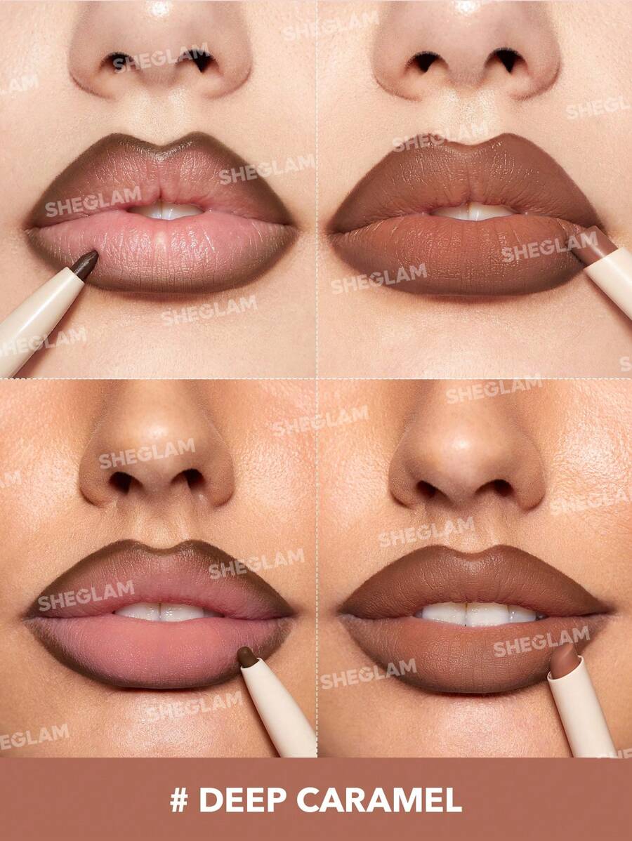 روج وقلم تحديد شفاه من مجموعة Glam 101  من شيجلام