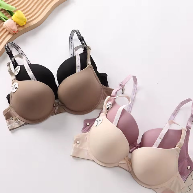 حمالة صدر نسائية لامعة بدون درزات مع قسم رفيع