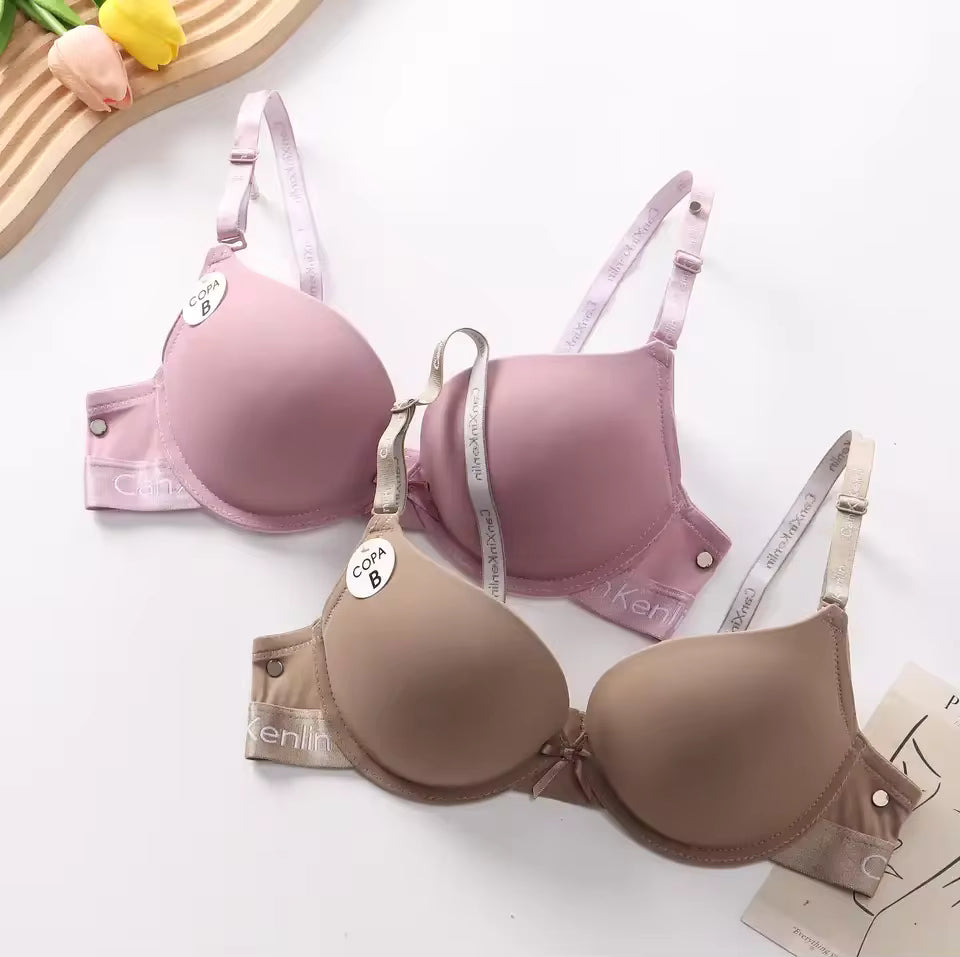 حمالة صدر نسائية لامعة بدون درزات مع قسم رفيع