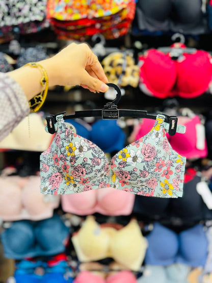 حمالة صدر مريحة بطبعة زهور للنساء