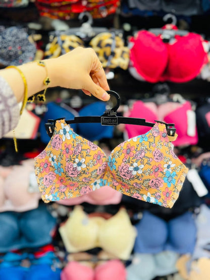 حمالة صدر مريحة بطبعة زهور للنساء