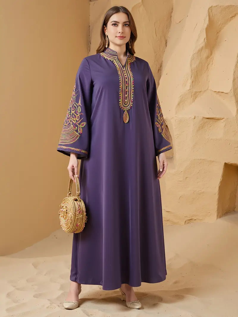 فستان طربوش عربي بحبل مقاس كبيرShein