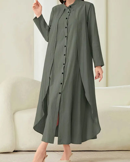 عباية نسائية أنيقة بتصميم أزرار أمامية من Shein