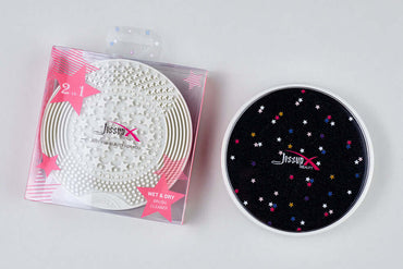 منظف الفرش 2 في 1 جاف (إسفنجي) ورطب (سيليكون)