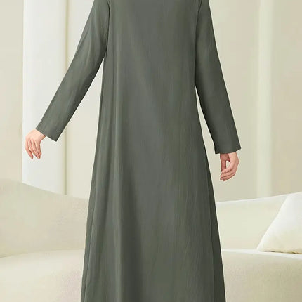 عباية نسائية أنيقة بتصميم أزرار أمامية من Shein