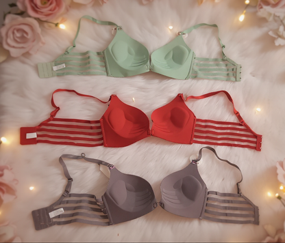 حمالة صدر مريحة بطبعة زهور للنساء